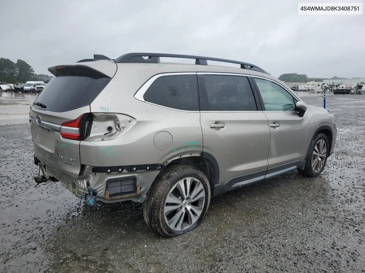 2019 Subaru Ascent Limited VIN: 4S4WMAJD8K3408751 Lot: 56626205