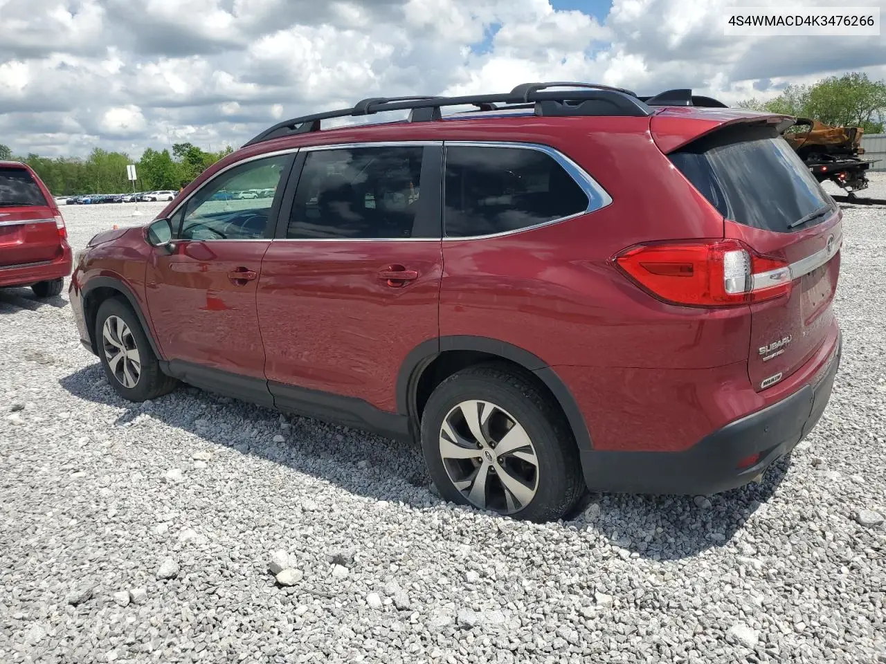 2019 Subaru Ascent Premium VIN: 4S4WMACD4K3476266 Lot: 56885625