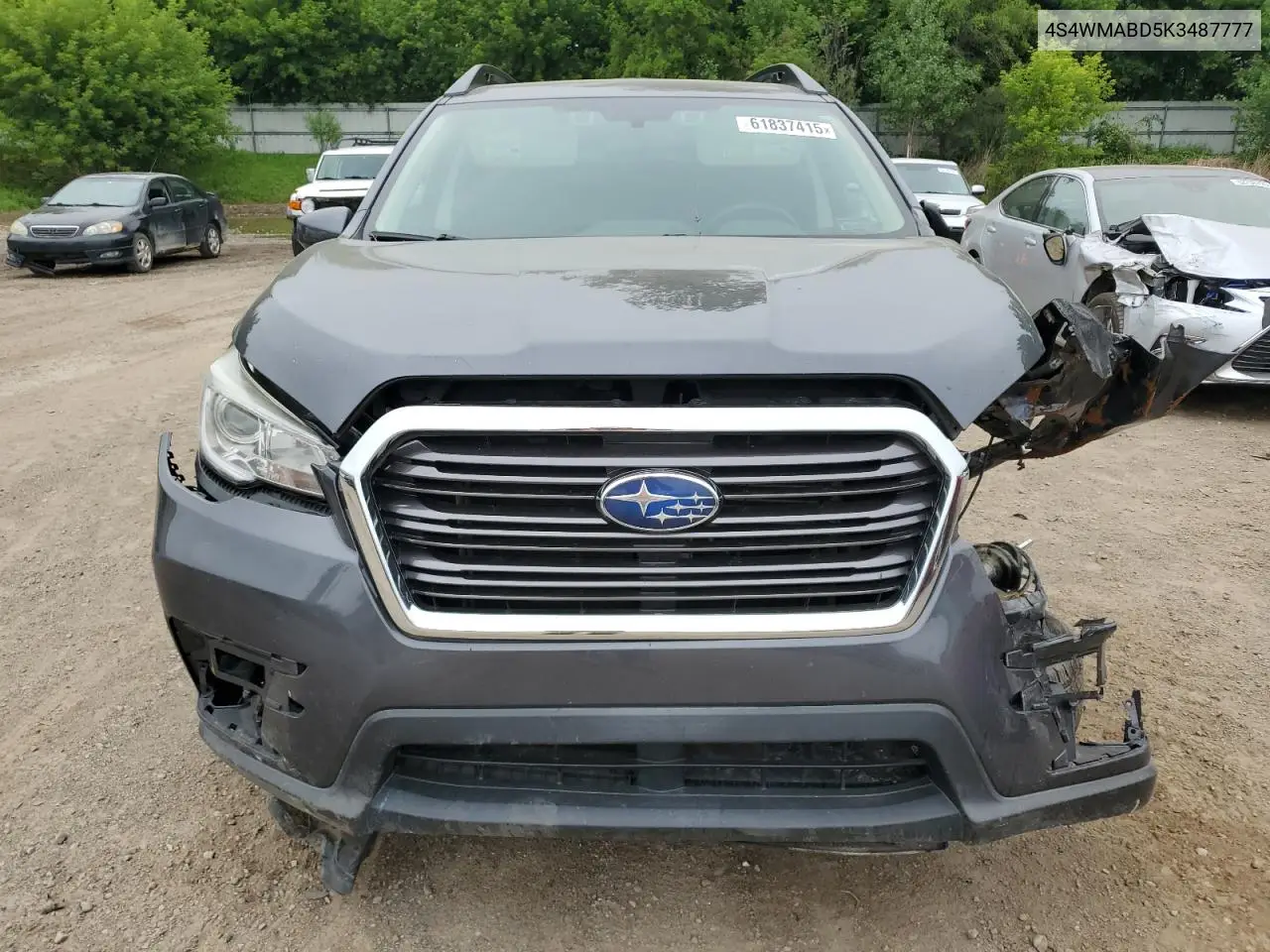 2019 Subaru Ascent Premium VIN: 4S4WMABD5K3487777 Lot: 61837415