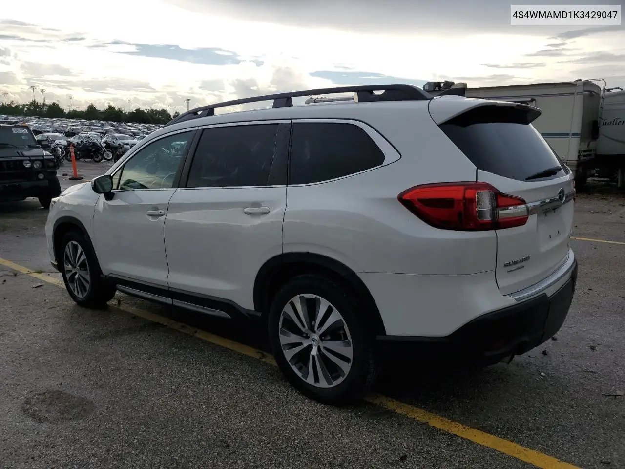 2019 Subaru Ascent Limited VIN: 4S4WMAMD1K3429047 Lot: 62090315