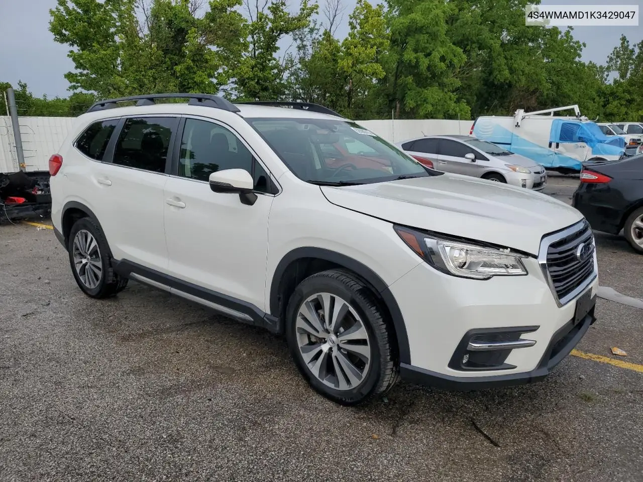 2019 Subaru Ascent Limited VIN: 4S4WMAMD1K3429047 Lot: 62090315