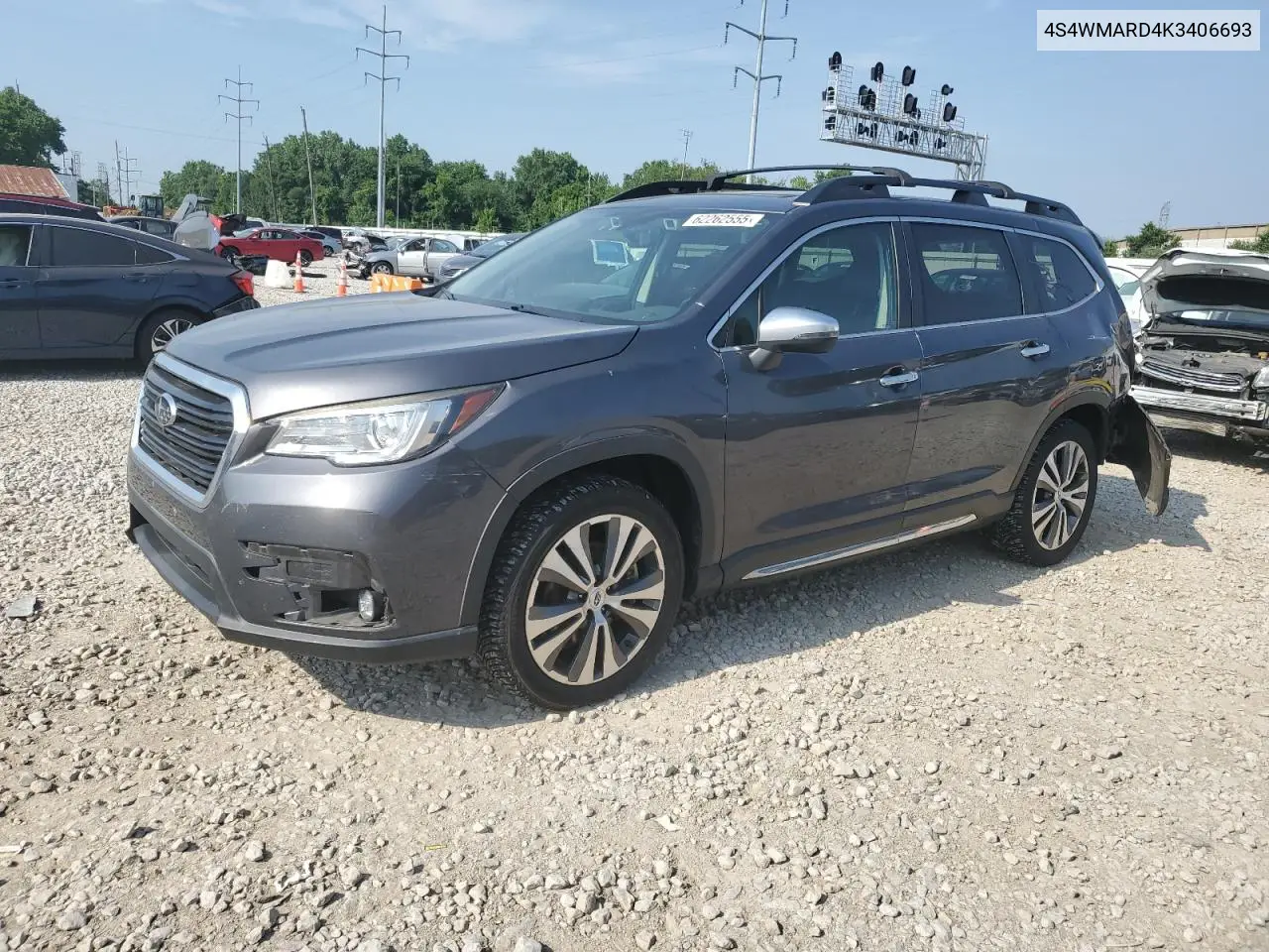 2019 Subaru Ascent Touring VIN: 4S4WMARD4K3406693 Lot: 62262555