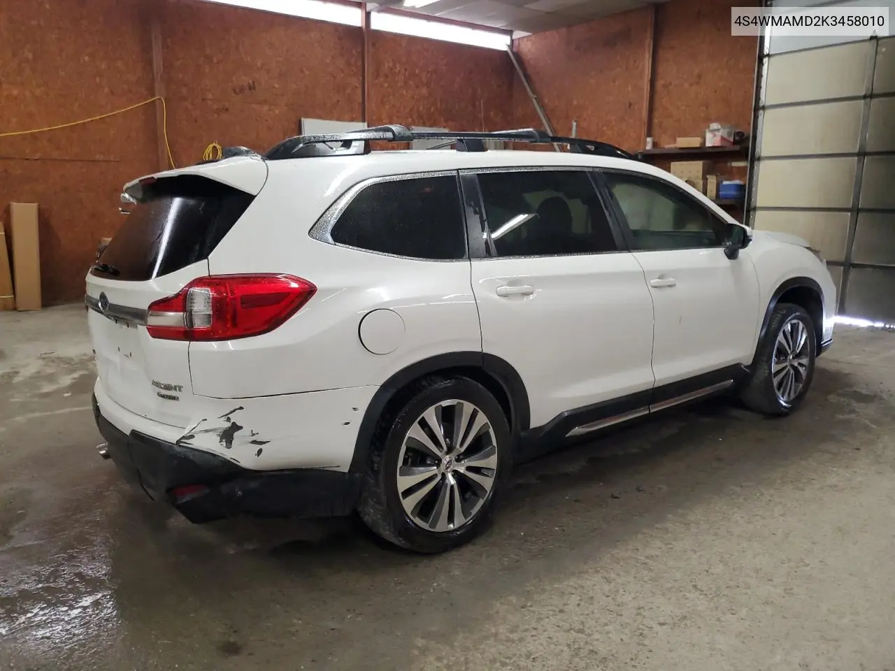 2019 Subaru Ascent Limited VIN: 4S4WMAMD2K3458010 Lot: 62314775