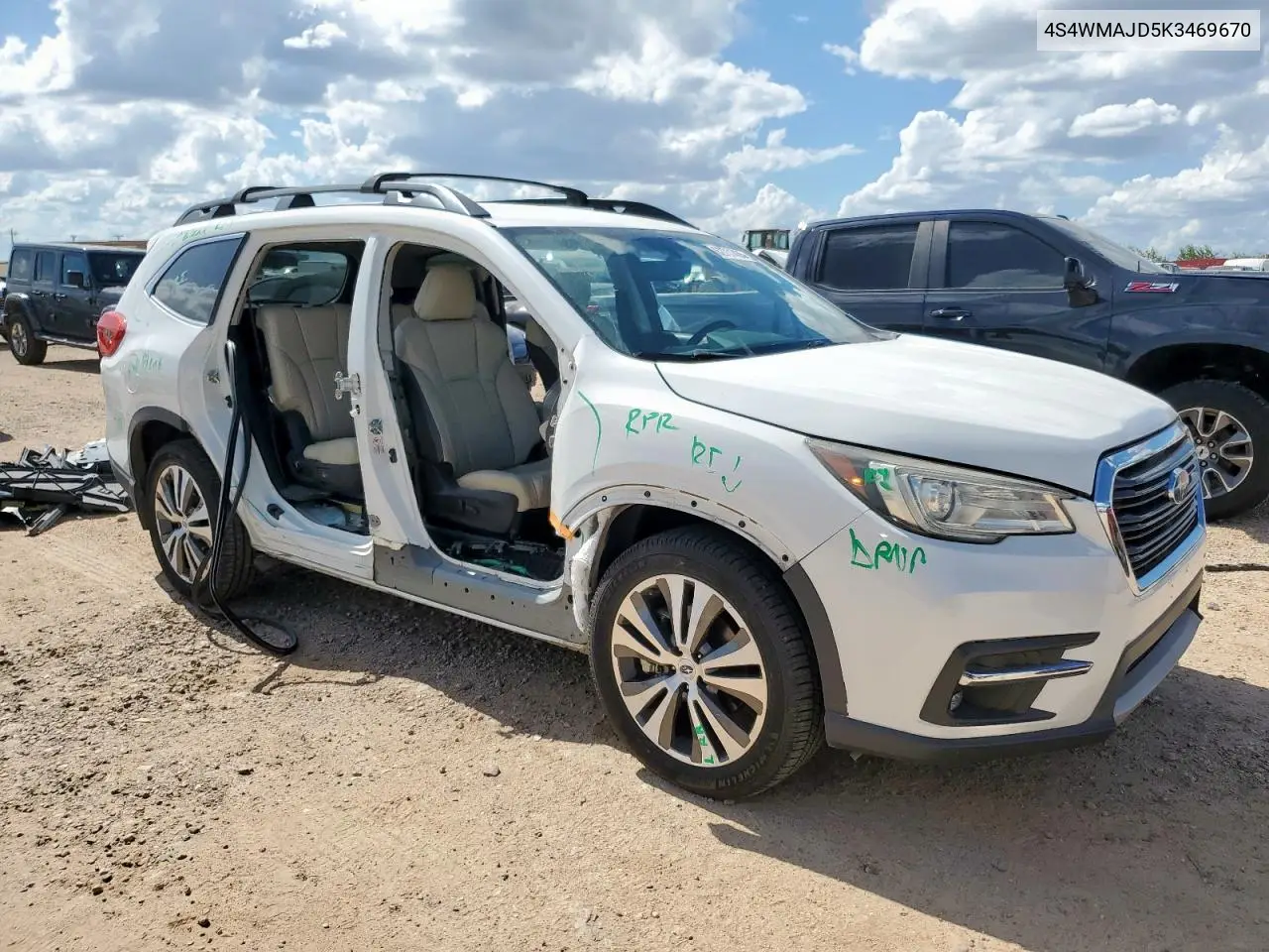 2019 Subaru Ascent Limited VIN: 4S4WMAJD5K3469670 Lot: 62731435