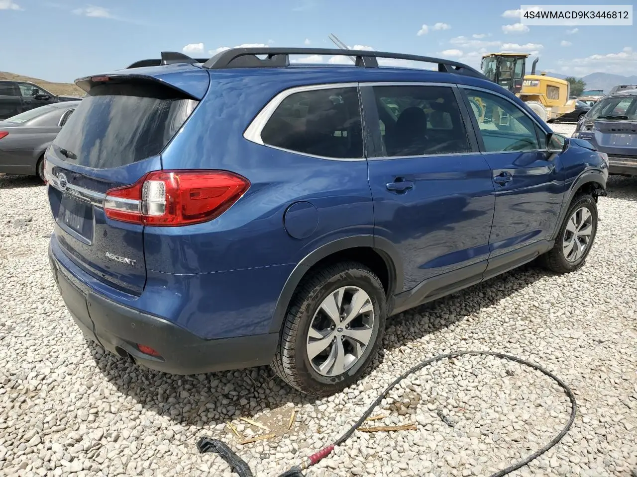 2019 Subaru Ascent Premium VIN: 4S4WMACD9K3446812 Lot: 62778475