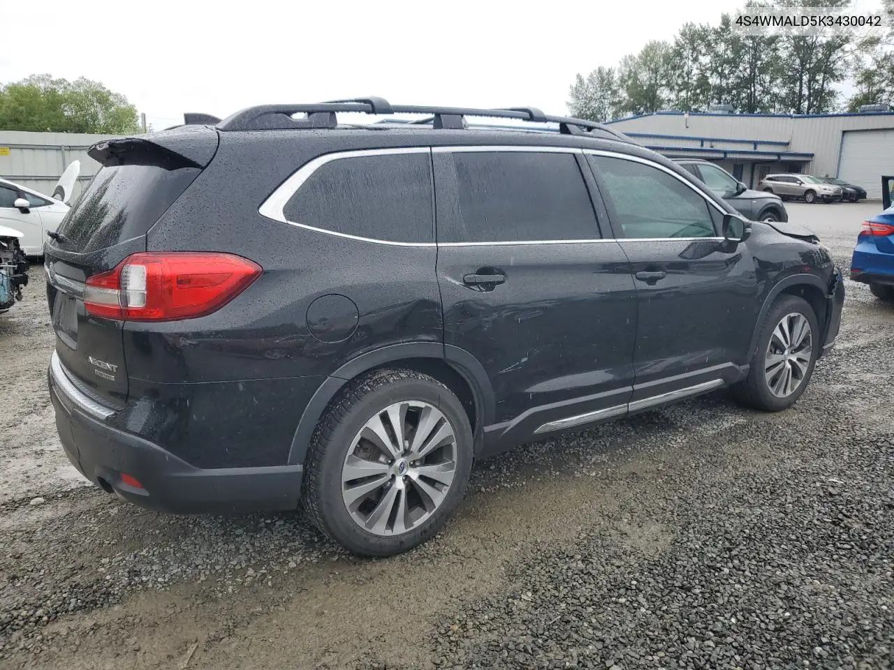 2019 Subaru Ascent Limited VIN: 4S4WMALD5K3430042 Lot: 62876705