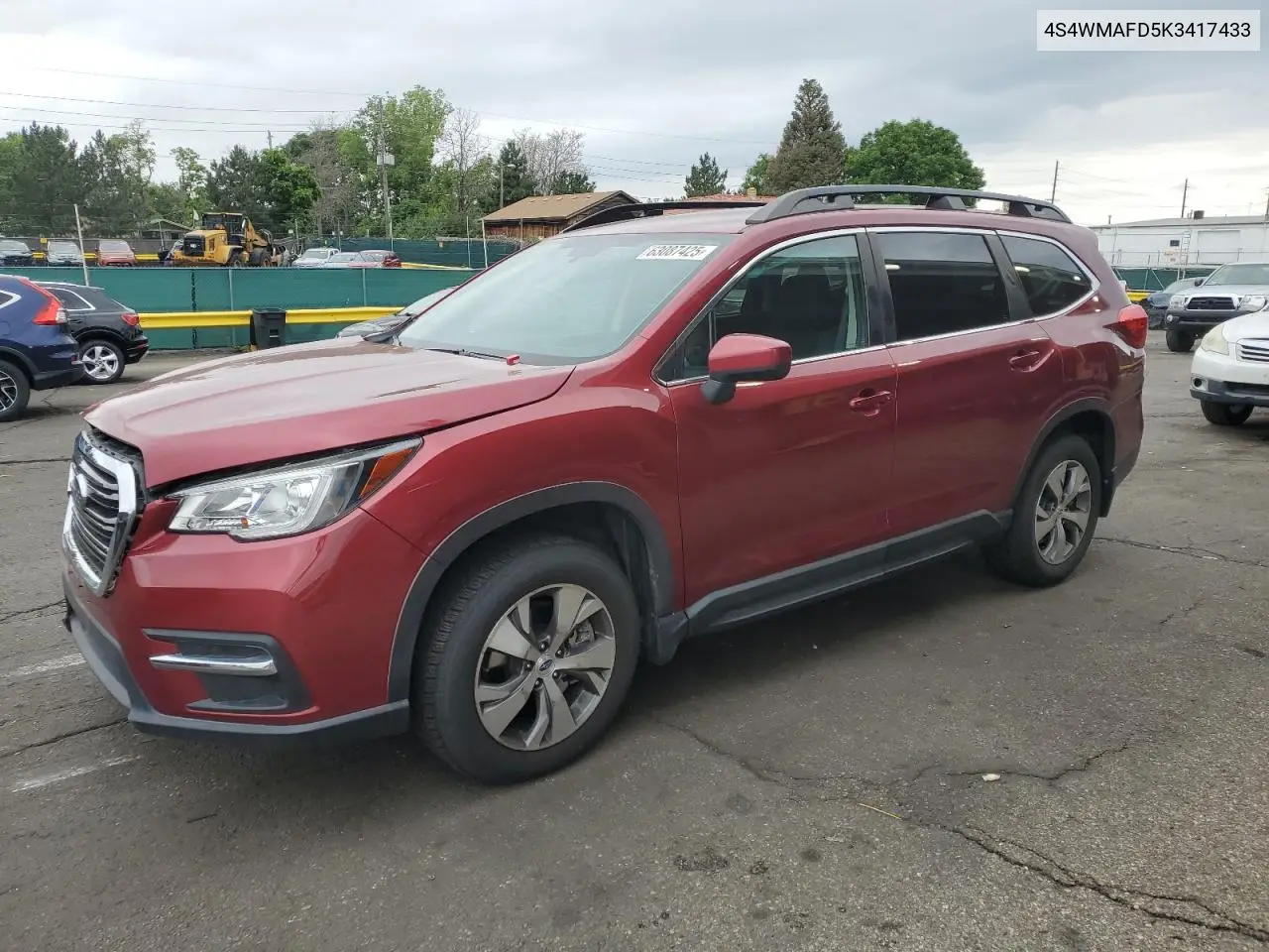 2019 Subaru Ascent Premium VIN: 4S4WMAFD5K3417433 Lot: 63087425