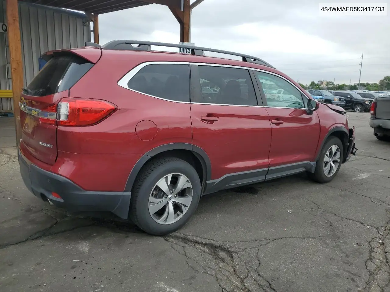 2019 Subaru Ascent Premium VIN: 4S4WMAFD5K3417433 Lot: 63087425
