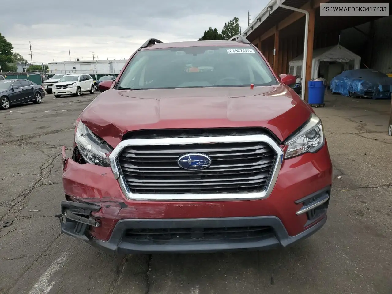 2019 Subaru Ascent Premium VIN: 4S4WMAFD5K3417433 Lot: 63087425