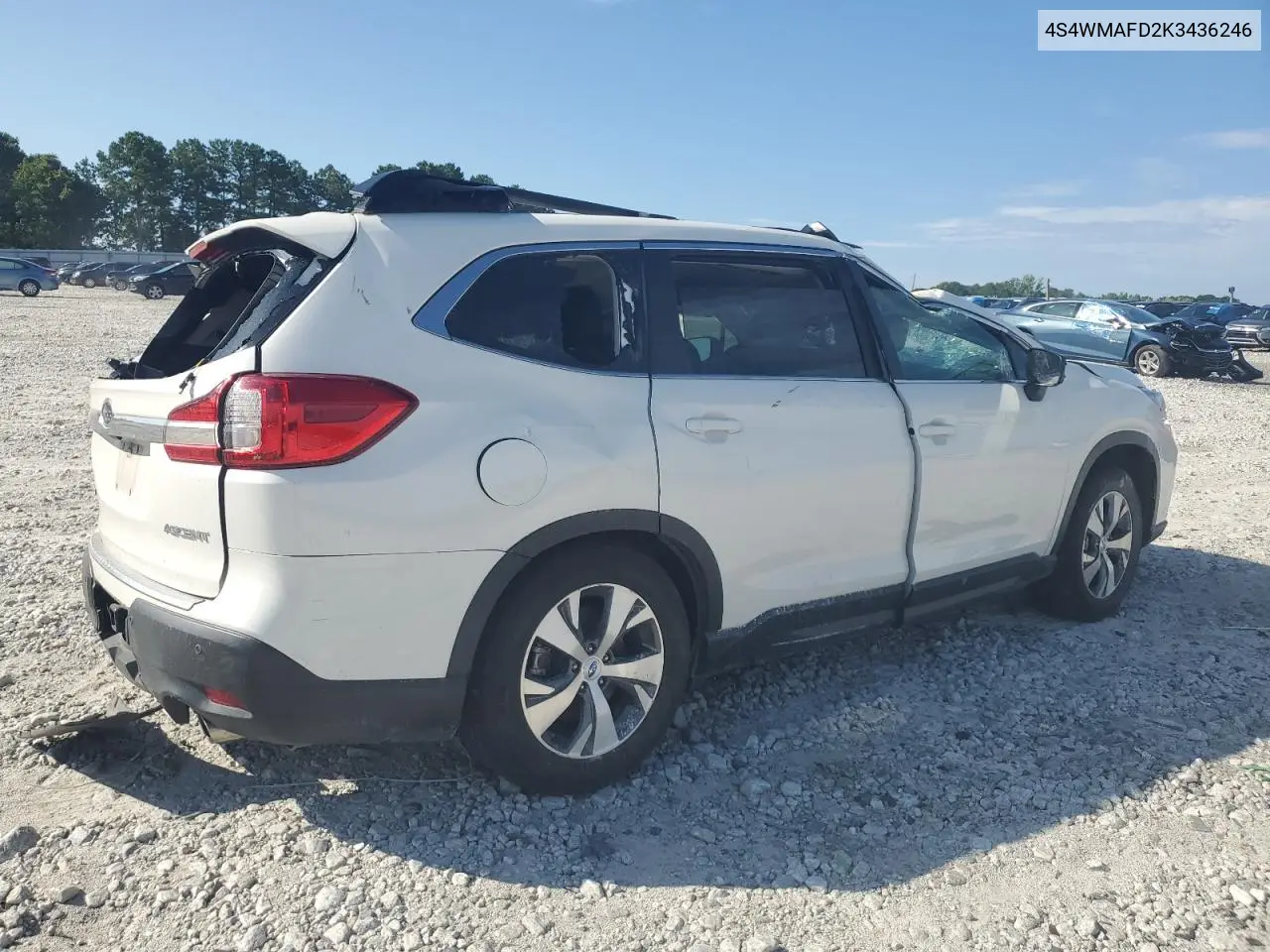 2019 Subaru Ascent Premium VIN: 4S4WMAFD2K3436246 Lot: 64355775