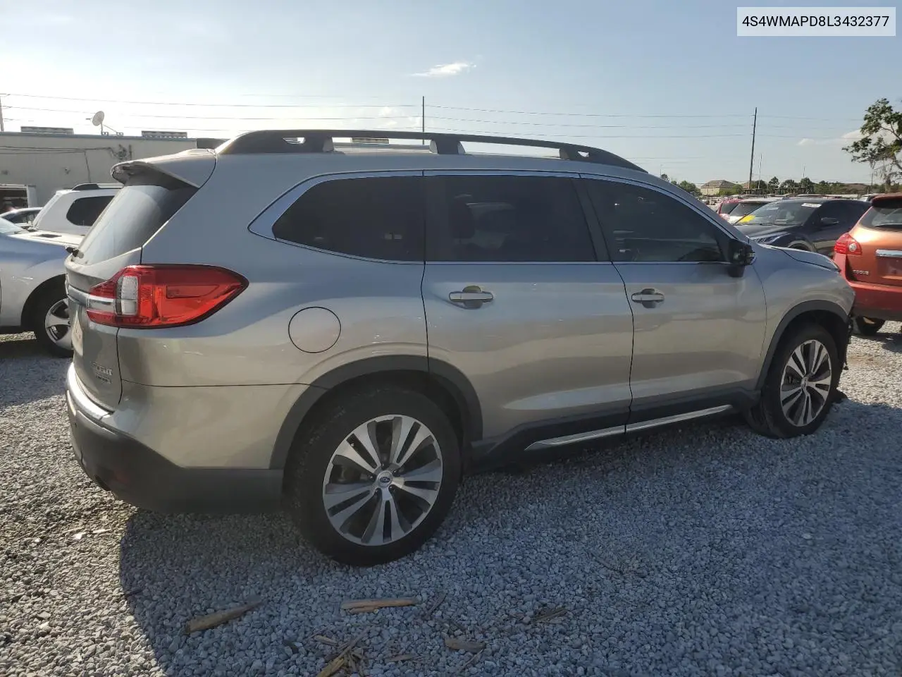 2020 Subaru Ascent Limited VIN: 4S4WMAPD8L3432377 Lot: 50400735