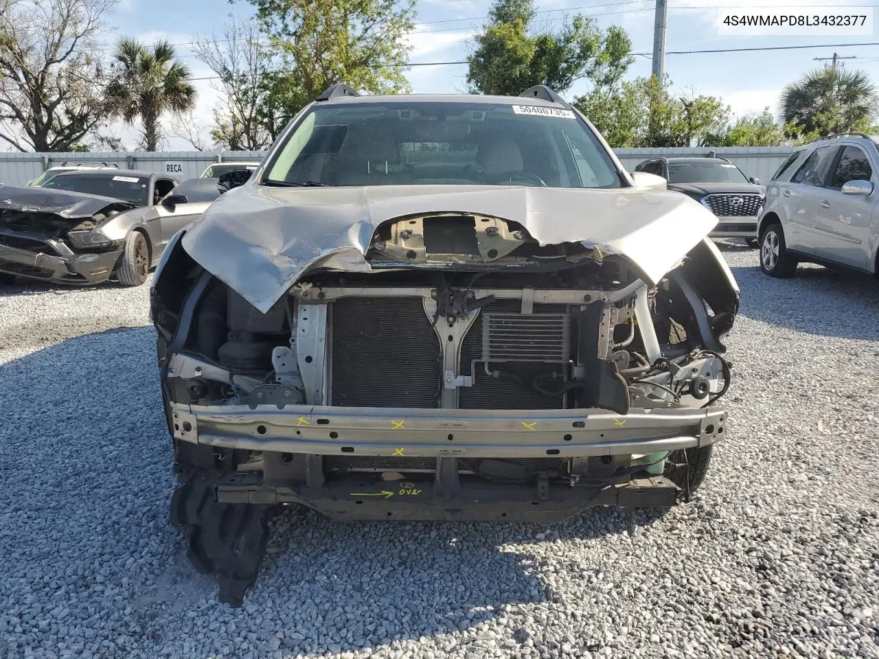 2020 Subaru Ascent Limited VIN: 4S4WMAPD8L3432377 Lot: 50400735