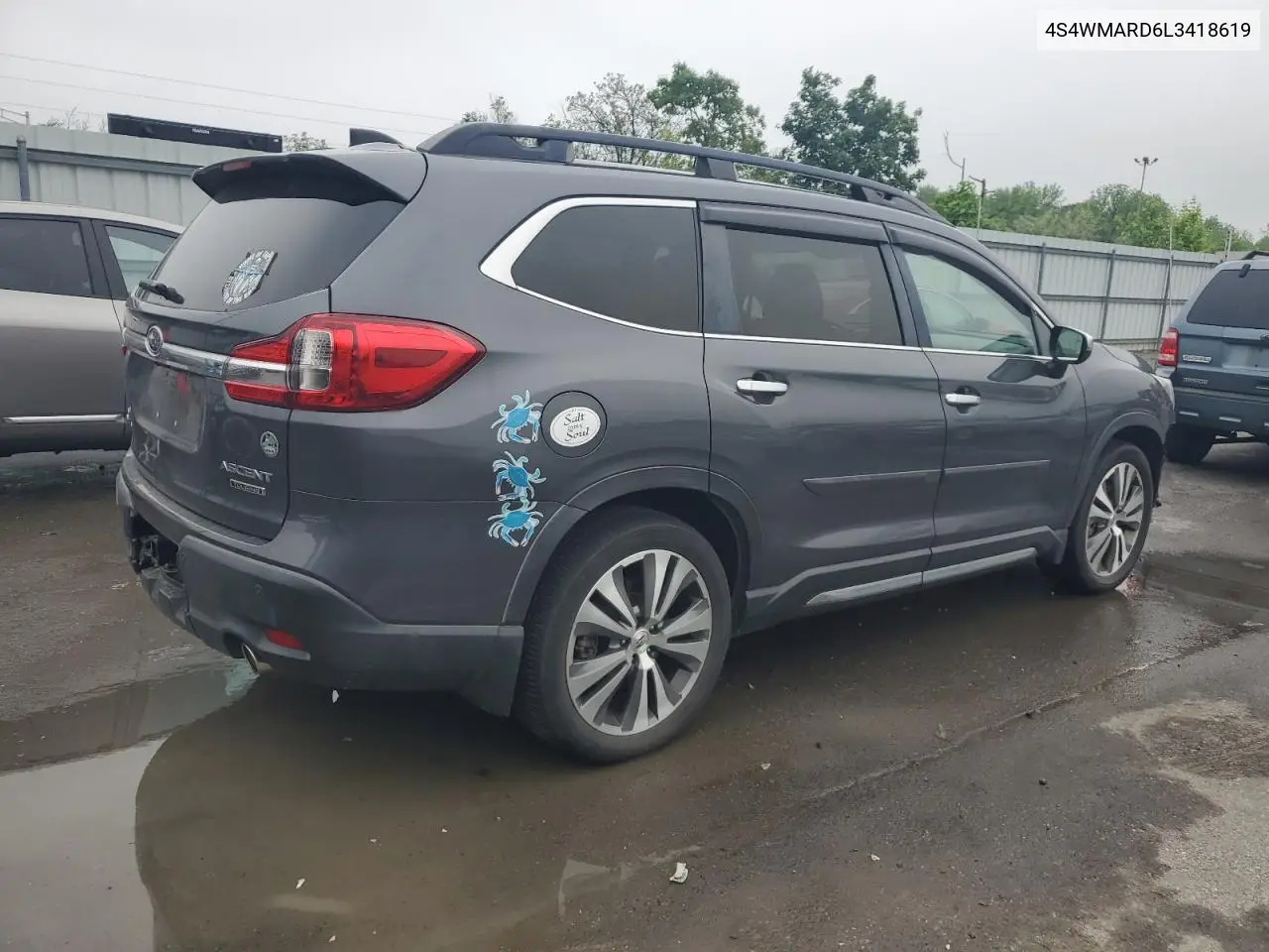 2020 Subaru Ascent Touring VIN: 4S4WMARD6L3418619 Lot: 56298435