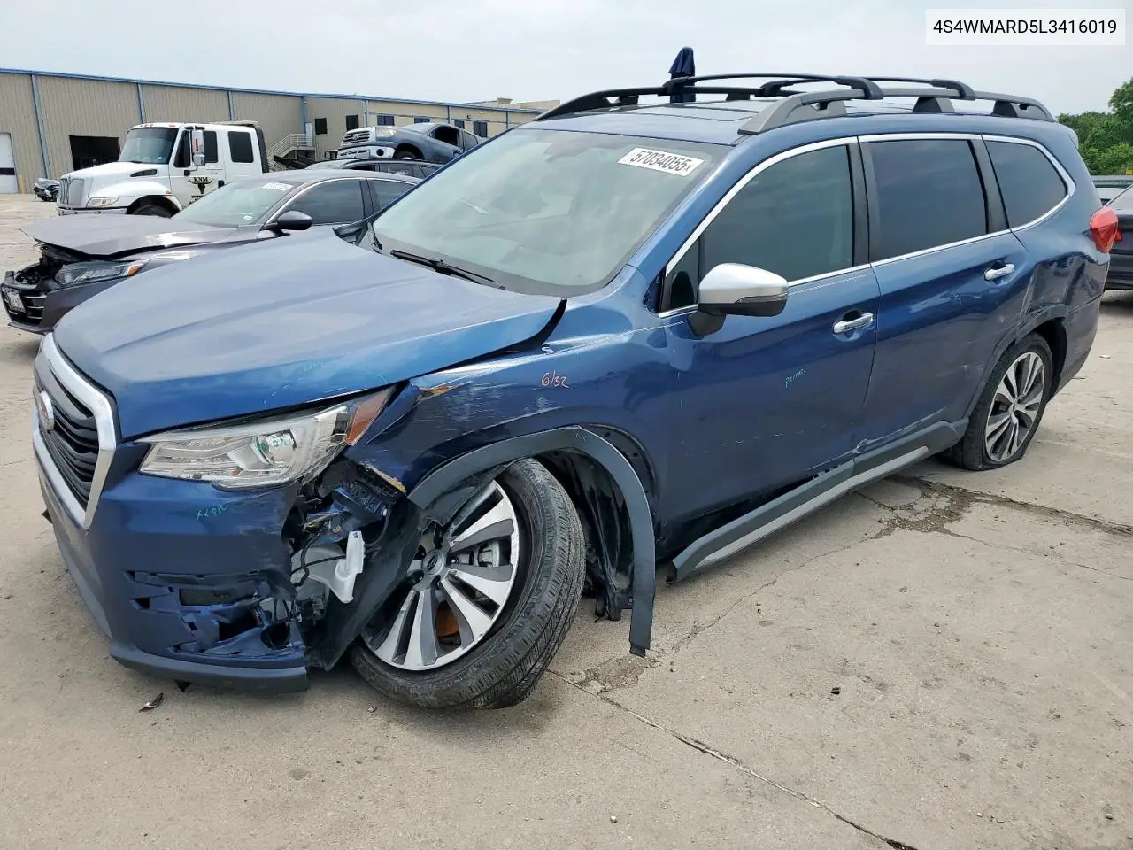 2020 Subaru Ascent Touring VIN: 4S4WMARD5L3416019 Lot: 57034055