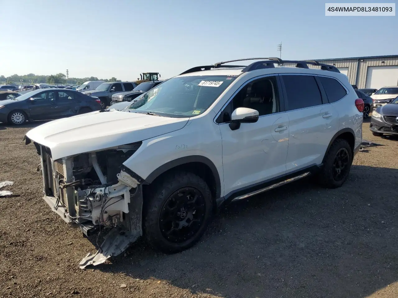 2020 Subaru Ascent Limited VIN: 4S4WMAPD8L3481093 Lot: 61719745