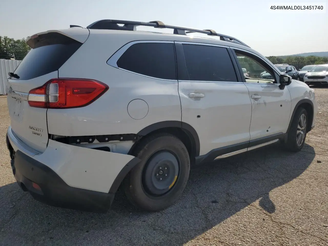 2020 Subaru Ascent Limited VIN: 4S4WMALD0L3451740 Lot: 62207365