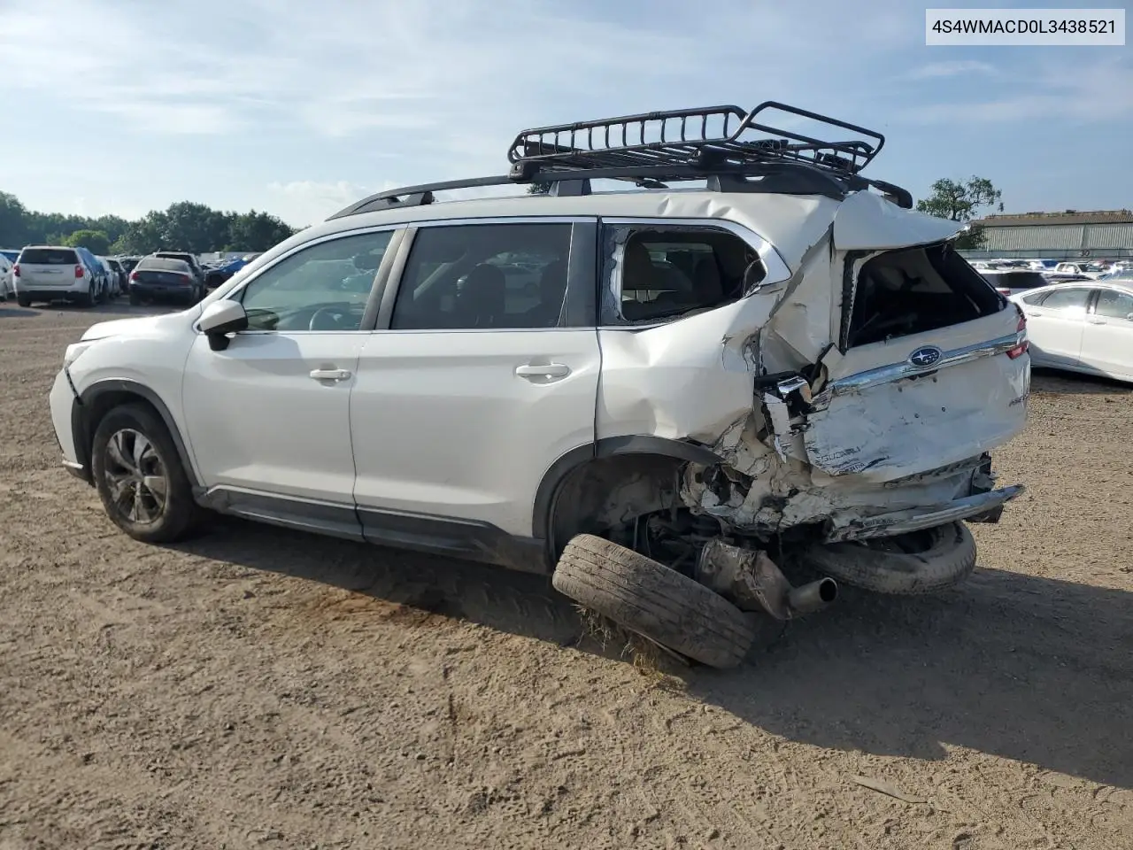 2020 Subaru Ascent Premium VIN: 4S4WMACD0L3438521 Lot: 62208675