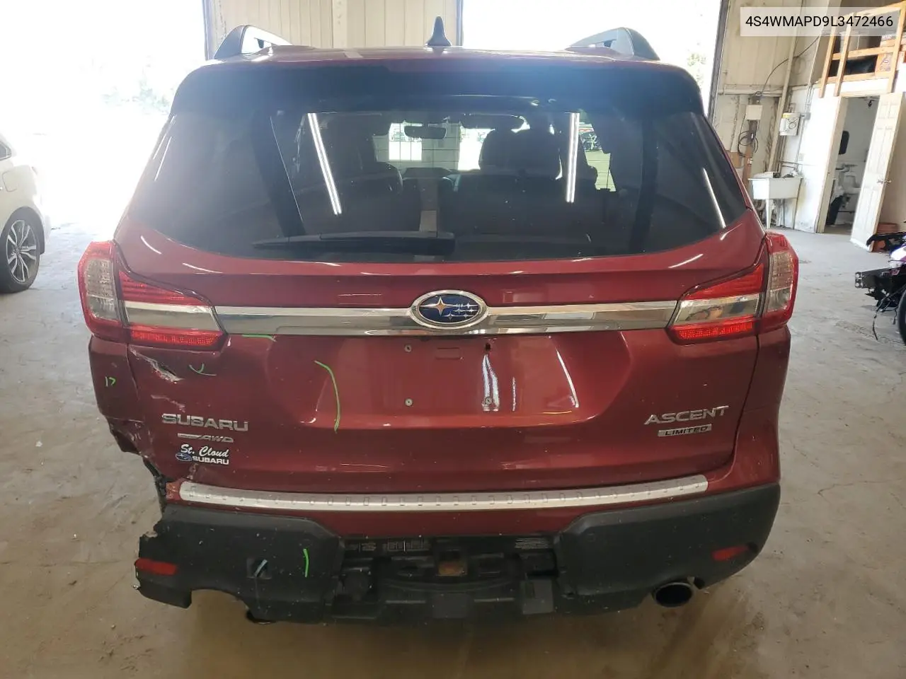 2020 Subaru Ascent Limited VIN: 4S4WMAPD9L3472466 Lot: 63026495