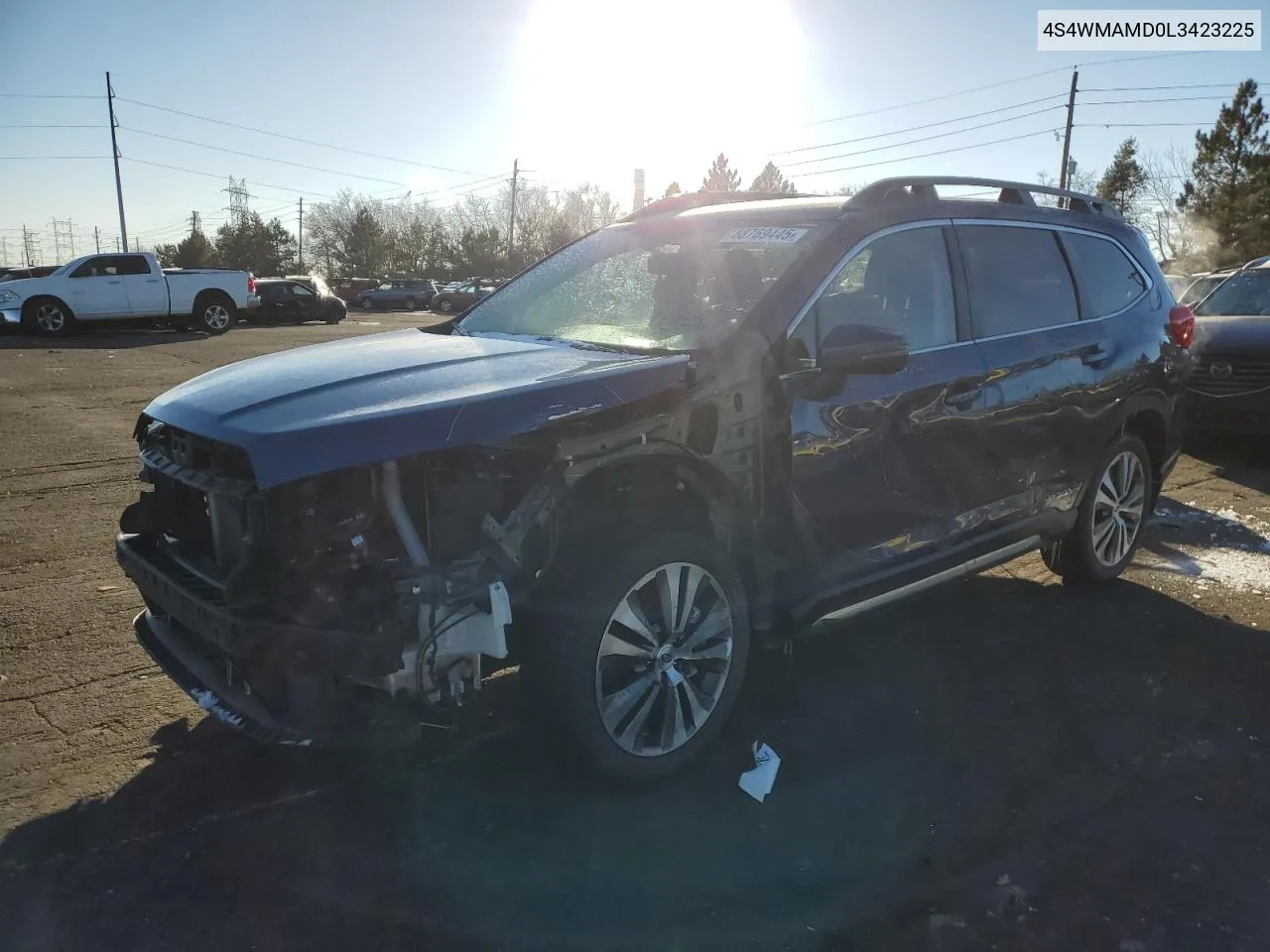 2020 Subaru Ascent Limited VIN: 4S4WMAMD0L3423225 Lot: 88769445