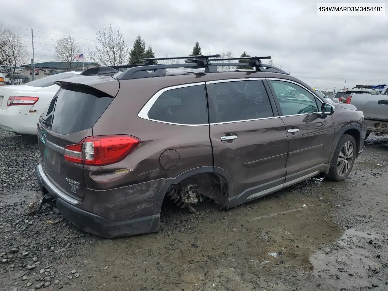 2021 Subaru Ascent Touring VIN: 4S4WMARD3M3454401 Lot: 43756145