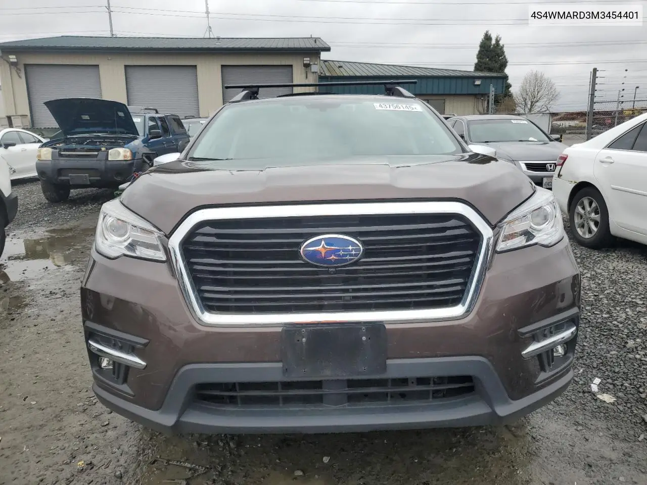 2021 Subaru Ascent Touring VIN: 4S4WMARD3M3454401 Lot: 43756145
