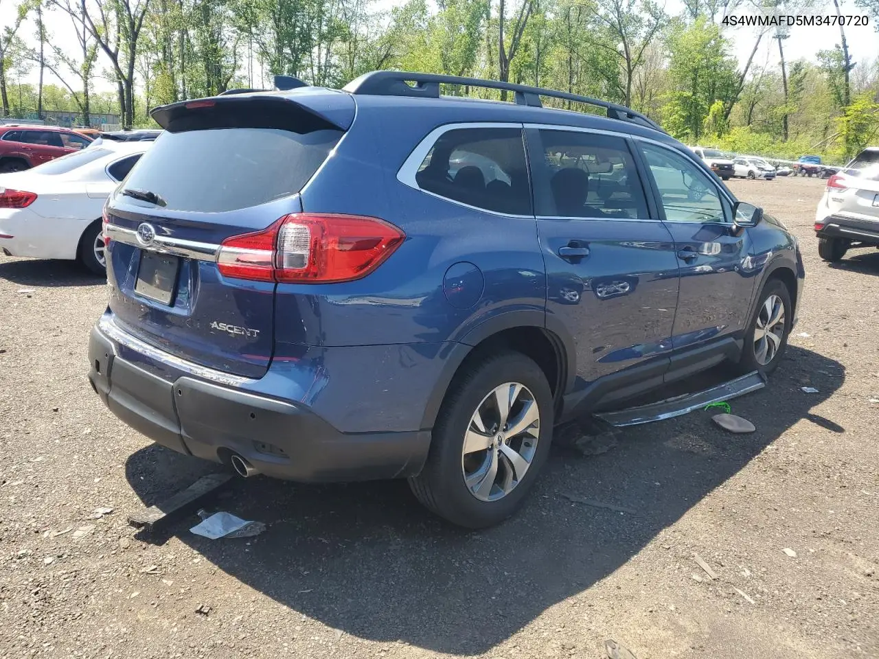 2021 Subaru Ascent Premium VIN: 4S4WMAFD5M3470720 Lot: 55975325