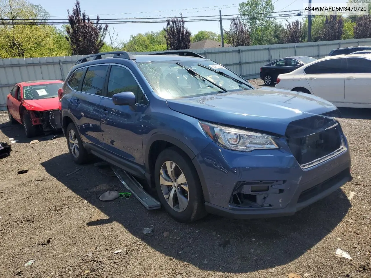 2021 Subaru Ascent Premium VIN: 4S4WMAFD5M3470720 Lot: 55975325