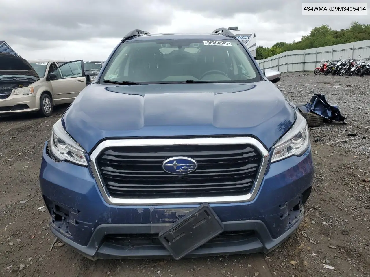 2021 Subaru Ascent Touring VIN: 4S4WMARD9M3405414 Lot: 58504645