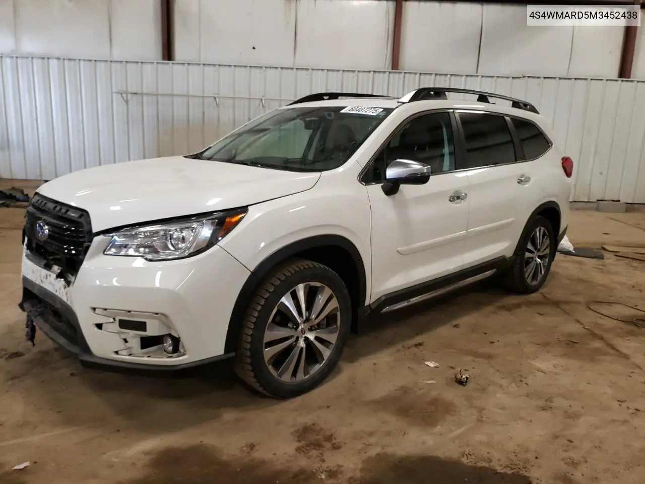 2021 Subaru Ascent Touring VIN: 4S4WMARD5M3452438 Lot: 60407275