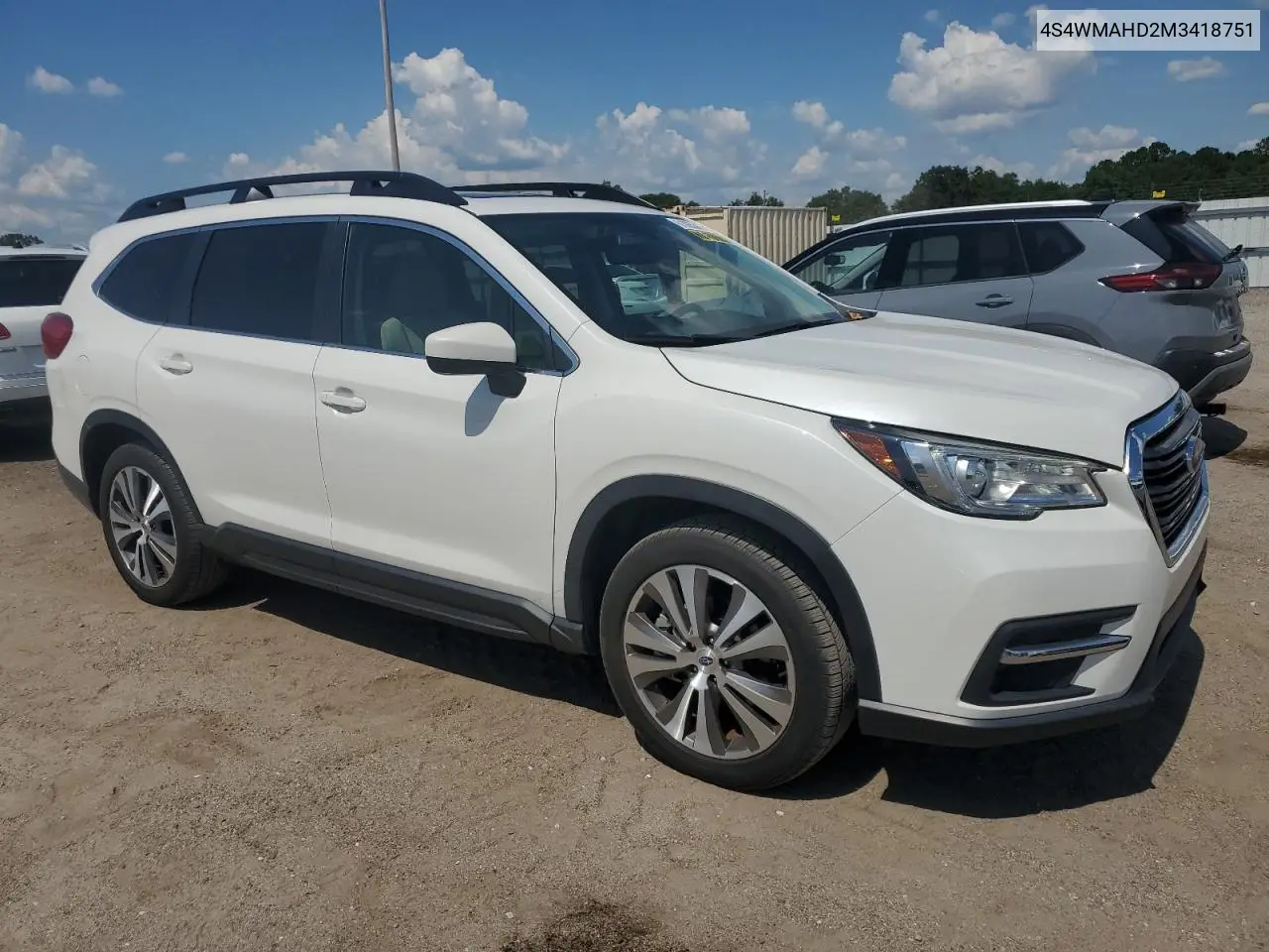 2021 Subaru Ascent Premium VIN: 4S4WMAHD2M3418751 Lot: 61865345