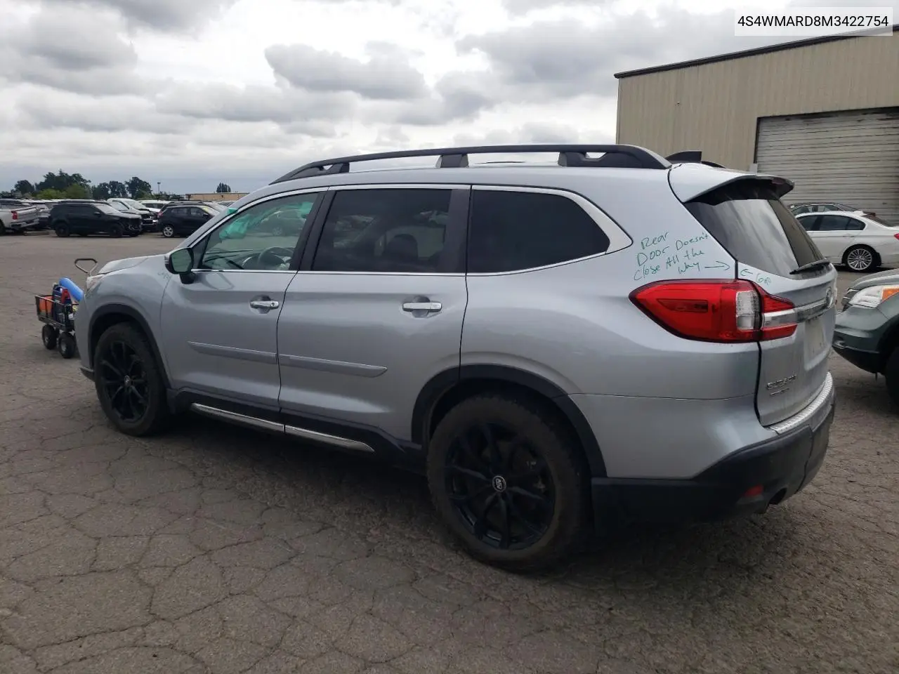 2021 Subaru Ascent Touring VIN: 4S4WMARD8M3422754 Lot: 61889085