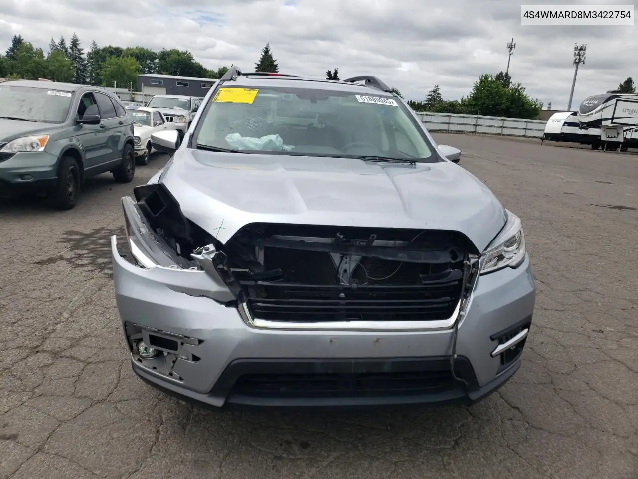 2021 Subaru Ascent Touring VIN: 4S4WMARD8M3422754 Lot: 61889085