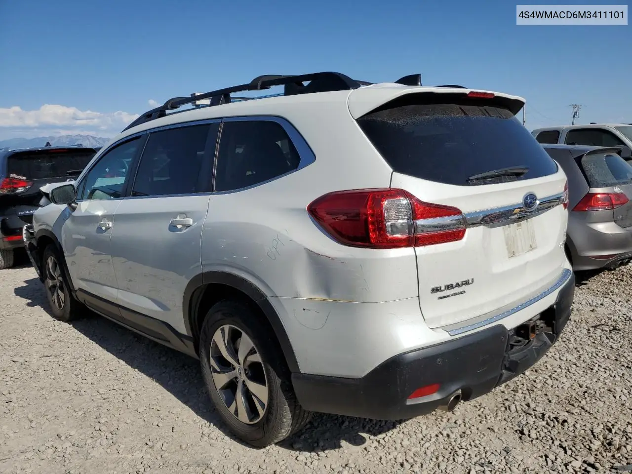 2021 Subaru Ascent Premium VIN: 4S4WMACD6M3411101 Lot: 62327585