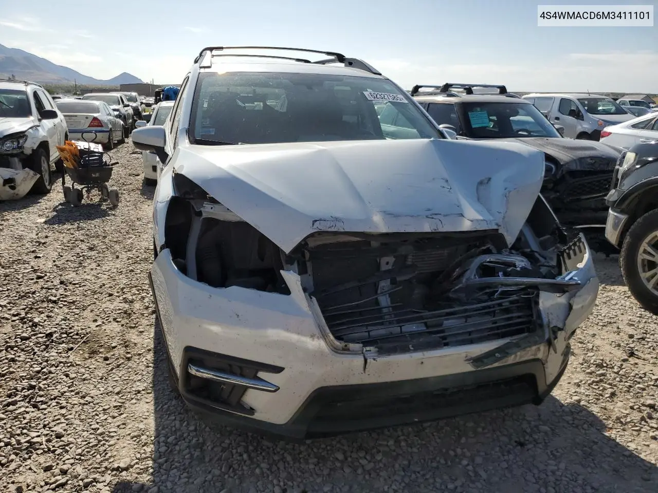 2021 Subaru Ascent Premium VIN: 4S4WMACD6M3411101 Lot: 62327585