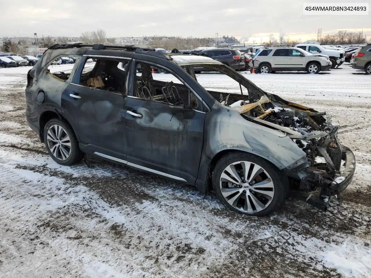 2022 Subaru Ascent Touring VIN: 4S4WMARD8N3424893 Lot: 42248895