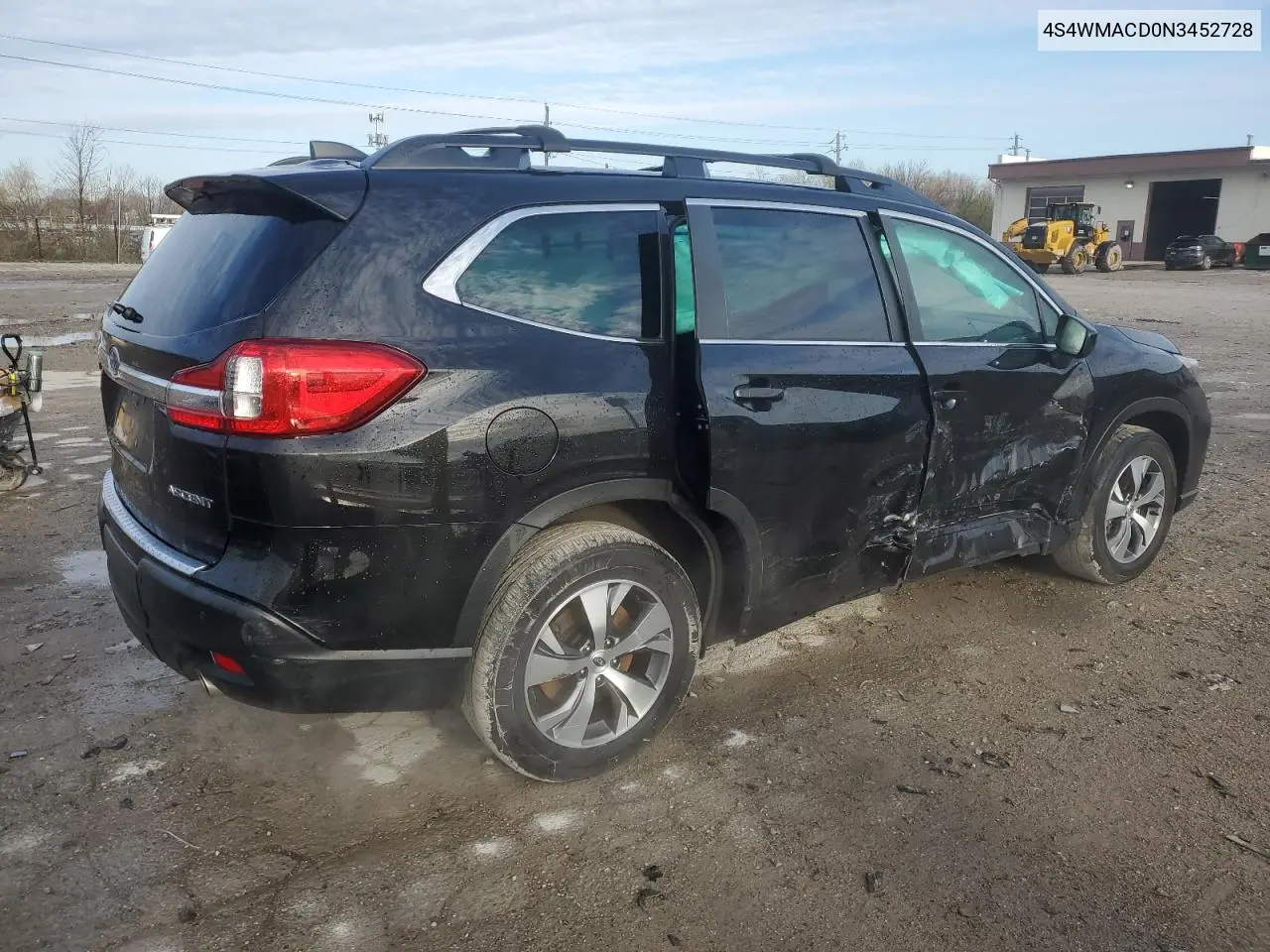2022 Subaru Ascent Premium VIN: 4S4WMACD0N3452728 Lot: 51818325