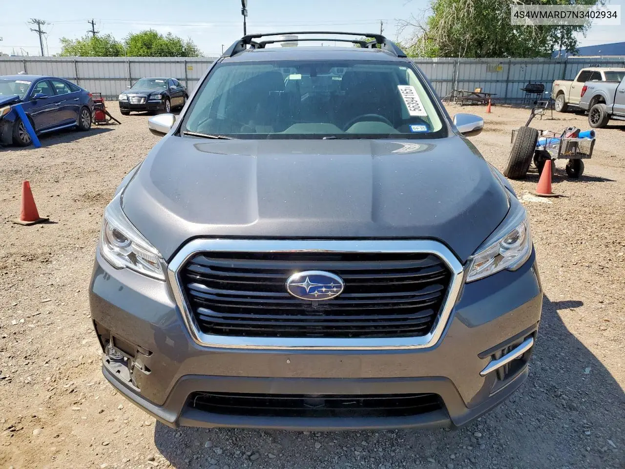 2022 Subaru Ascent Touring VIN: 4S4WMARD7N3402934 Lot: 56394165