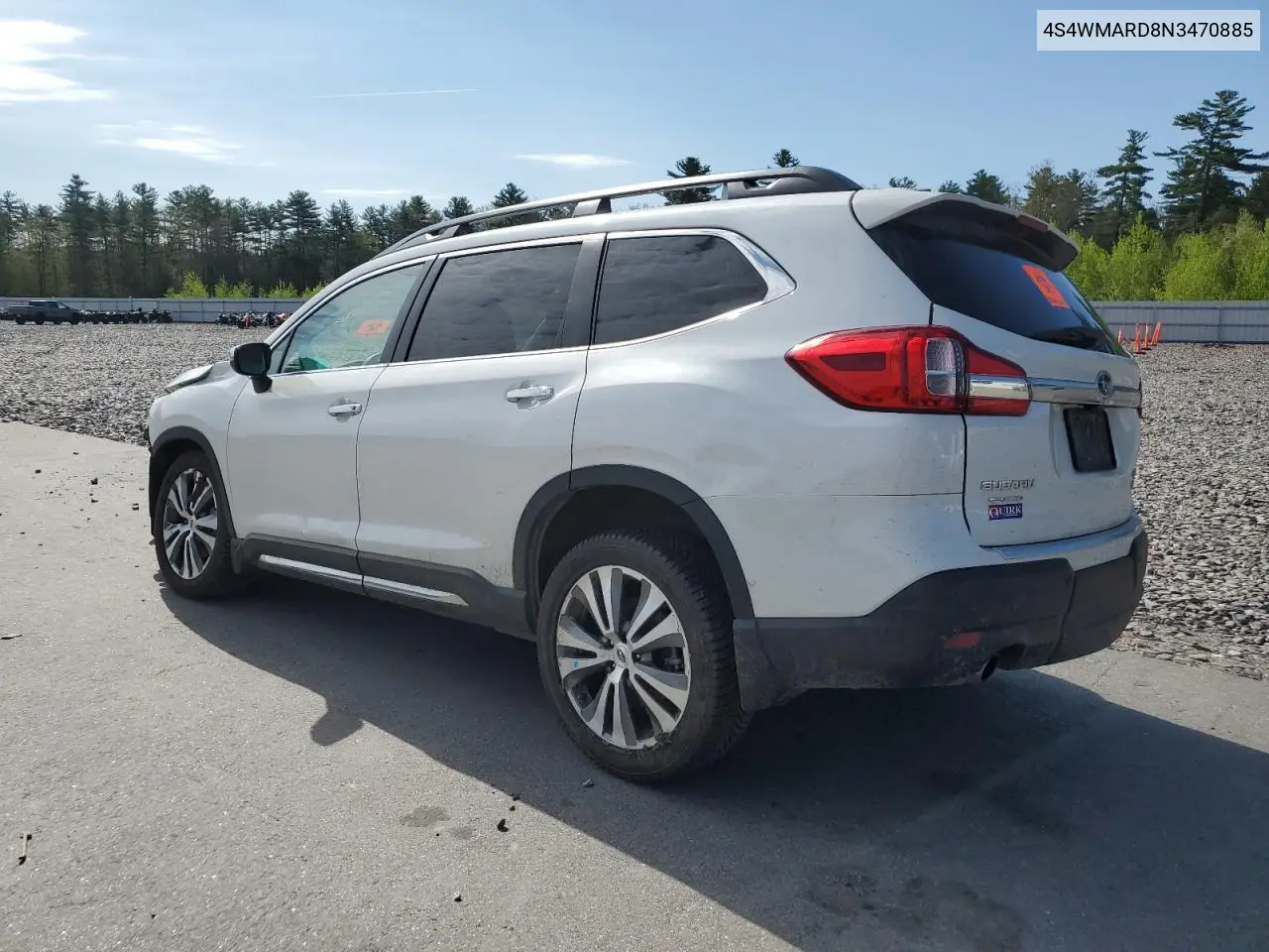 2022 Subaru Ascent Touring VIN: 4S4WMARD8N3470885 Lot: 56403475