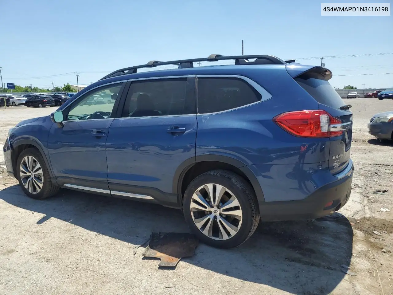 2022 Subaru Ascent Limited VIN: 4S4WMAPD1N3416198 Lot: 56424205