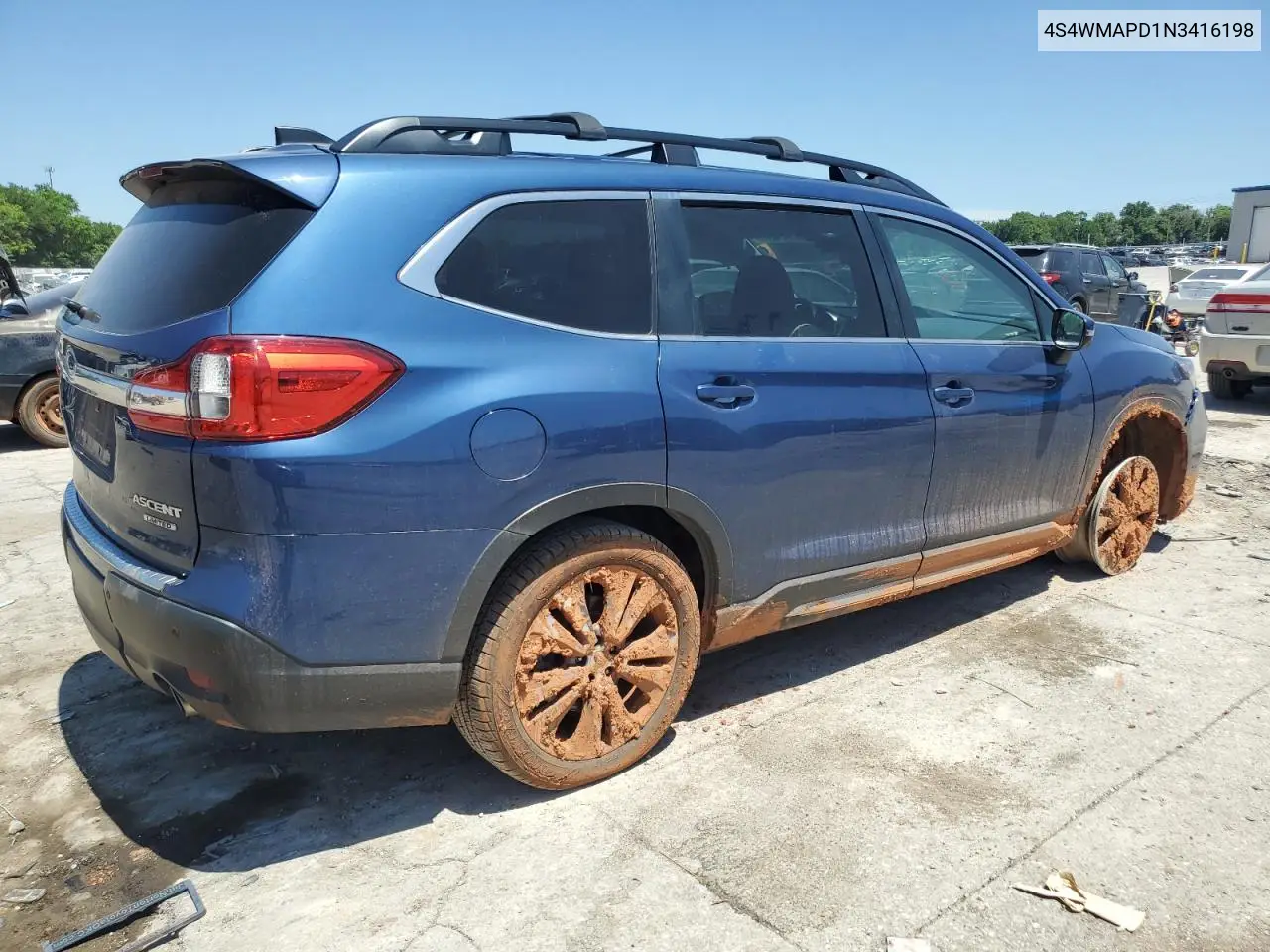 2022 Subaru Ascent Limited VIN: 4S4WMAPD1N3416198 Lot: 56424205
