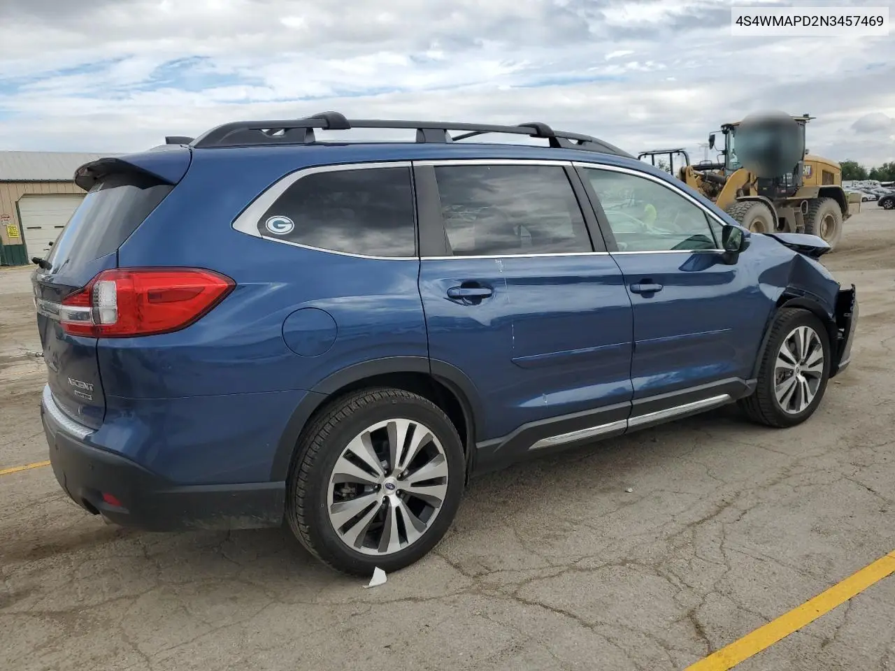 2022 Subaru Ascent Limited VIN: 4S4WMAPD2N3457469 Lot: 56703205