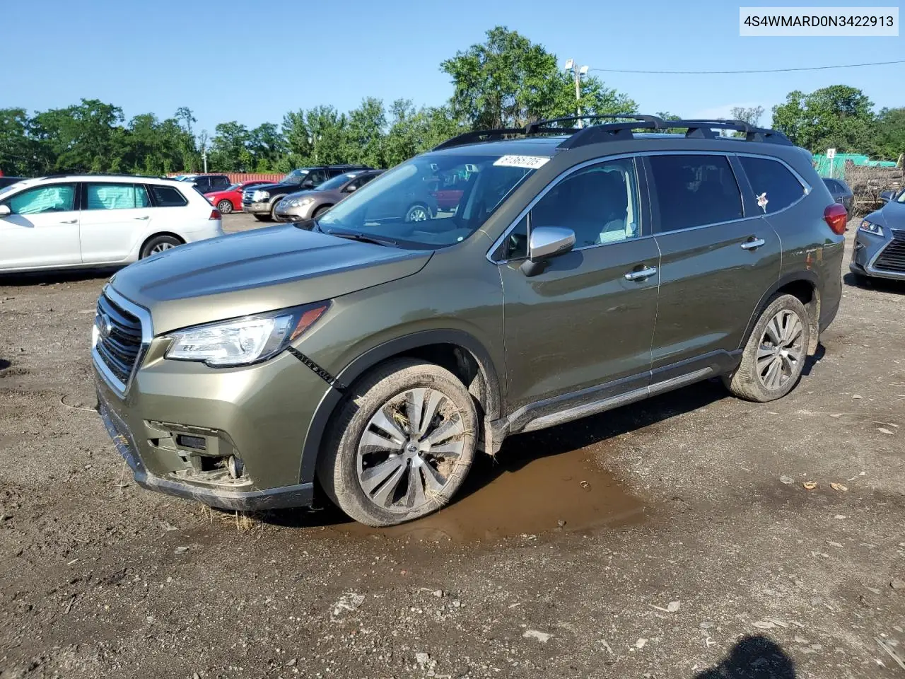 2022 Subaru Ascent Touring VIN: 4S4WMARD0N3422913 Lot: 61365705