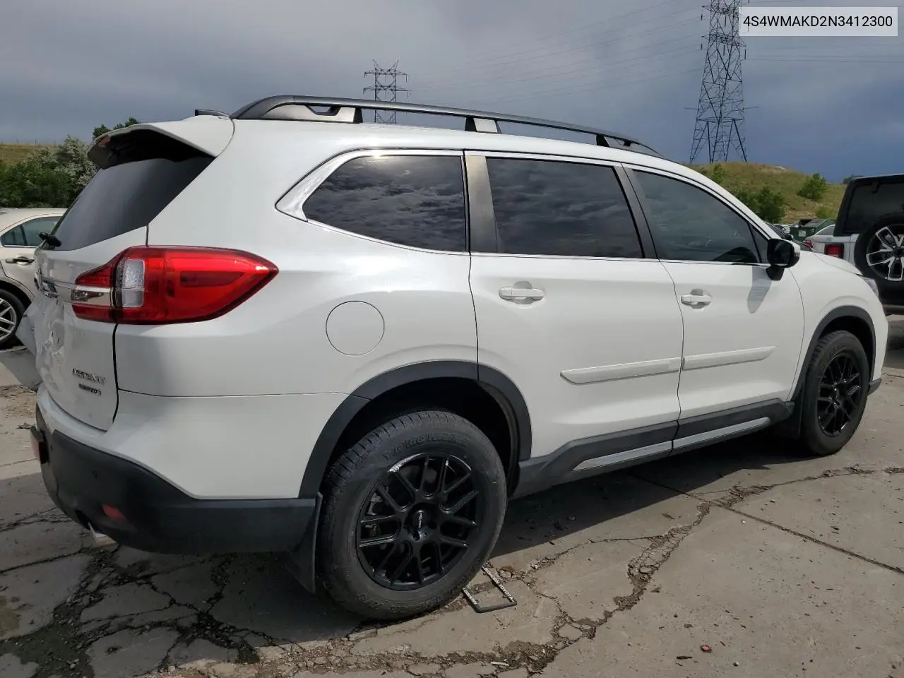 2022 Subaru Ascent Limited VIN: 4S4WMAKD2N3412300 Lot: 63044815
