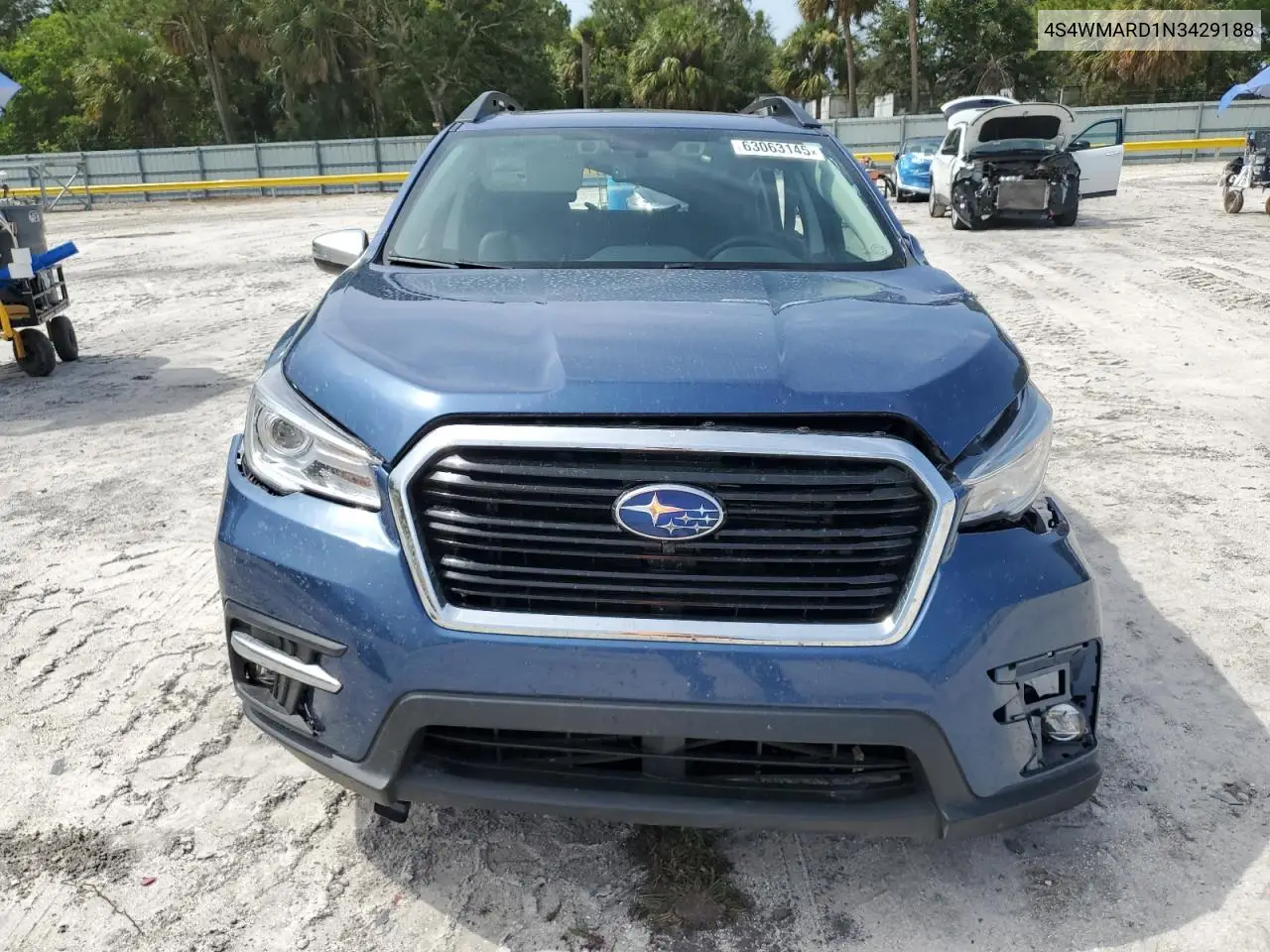 2022 Subaru Ascent Touring VIN: 4S4WMARD1N3429188 Lot: 63063145