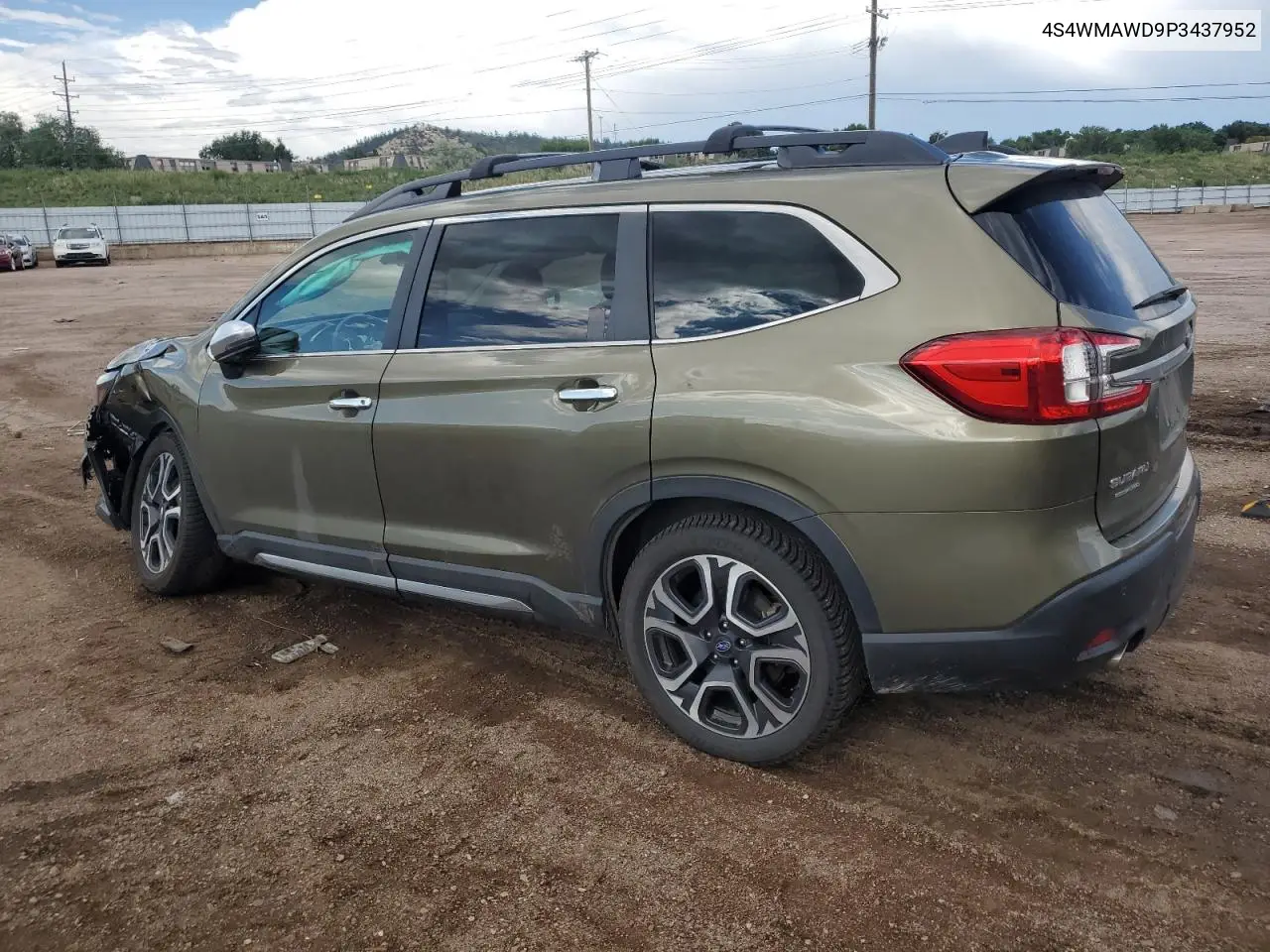 2023 Subaru Ascent Touring VIN: 4S4WMAWD9P3437952 Lot: 62416075