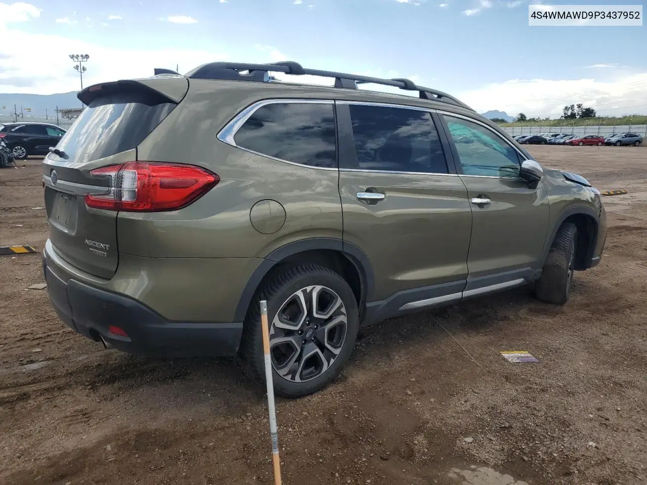 2023 Subaru Ascent Touring VIN: 4S4WMAWD9P3437952 Lot: 62416075