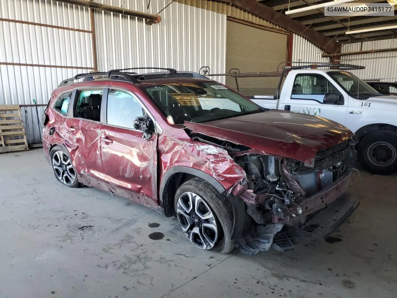 2023 Subaru Ascent Limited VIN: 4S4WMAUD0P3415177 Lot: 62604745