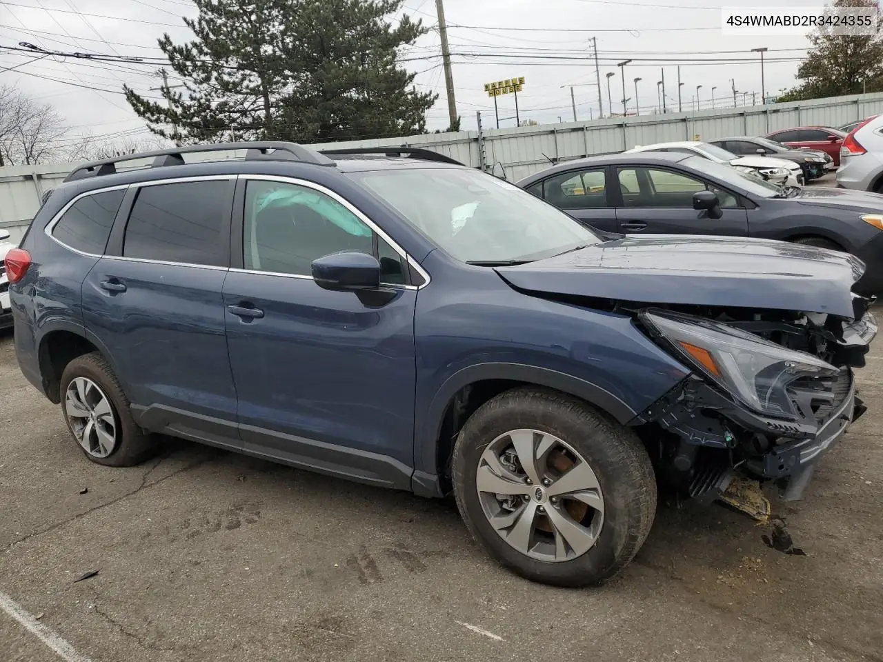 2024 Subaru Ascent Premium VIN: 4S4WMABD2R3424355 Lot: 81070764