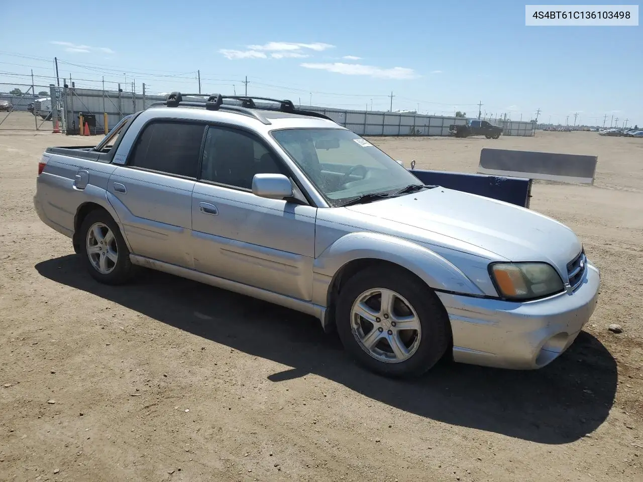2003 Subaru Baja VIN: 4S4BT61C136103498 Lot: 60644455