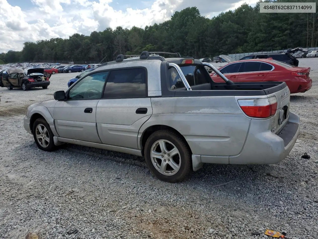 2003 Subaru Baja Sport VIN: 4S4BT62C837114099 Lot: 61437435